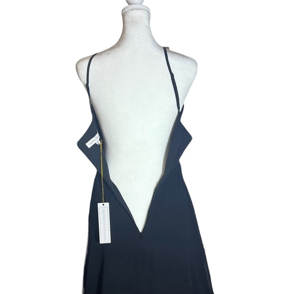 Dress The Population Black Cambria Tie Bodice Dress, NWT, Small - Picture 6 of 9